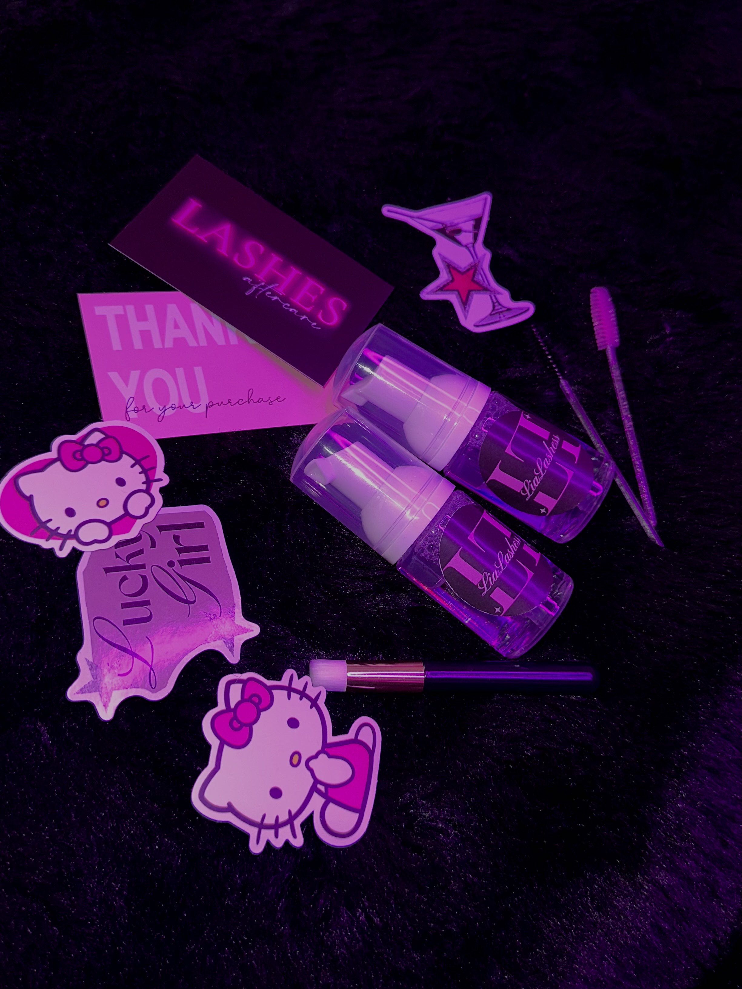 Lia Lashes Lash Shampoo and Aftercare Products